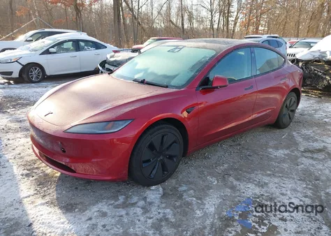 2025 Tesla Model 3 Long Range Rear-Wheel Drive/Standard Rear-Wheel Drive from USA, damaged, VIN 5YJ3E1EA5SF953605